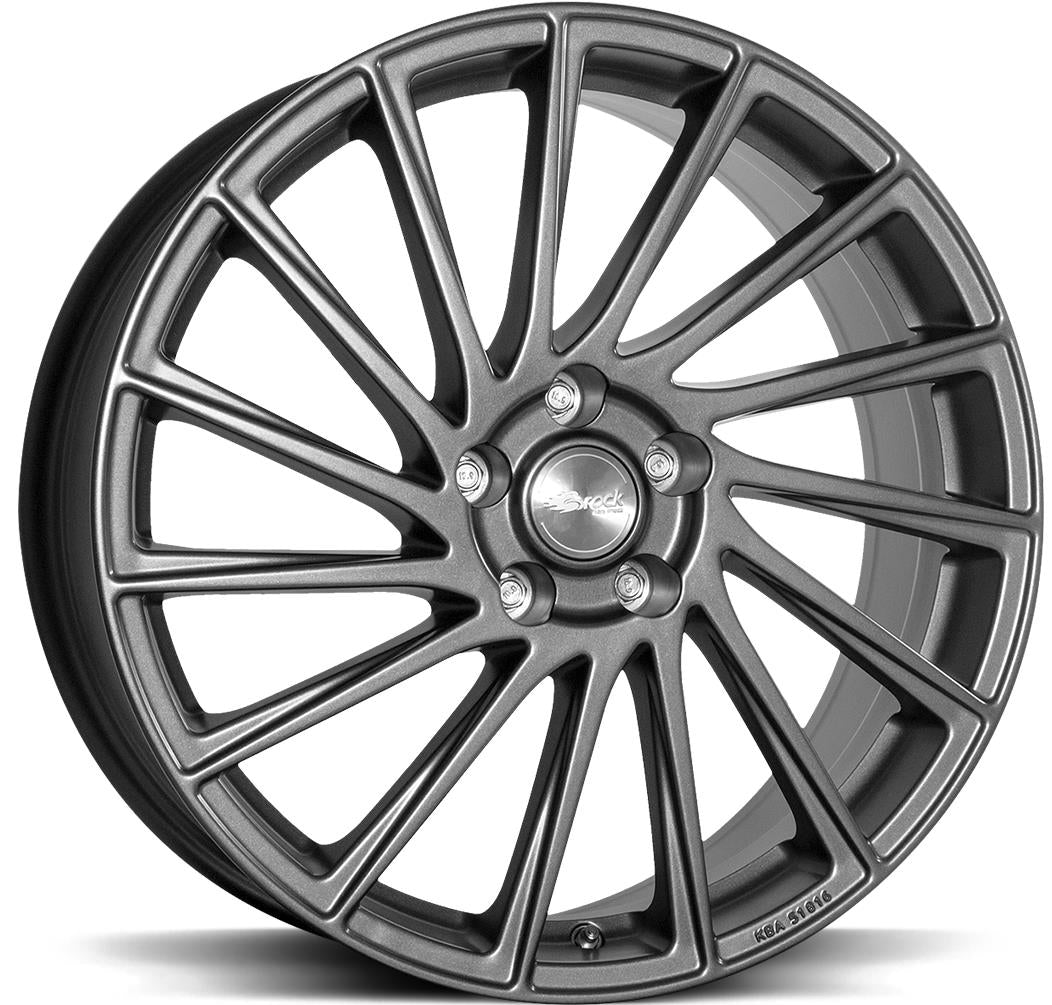 BROCK B39 Himalaya Grey Matt 7x17 4/100 ET37 CB60.1 60°