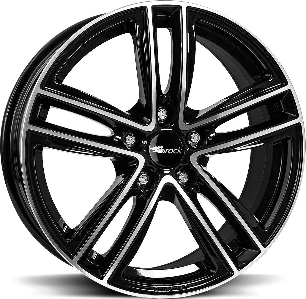 BROCK RC27 Black Full Pol 7,5x17 5/112 ET38 CB57.1 Kulkona R14