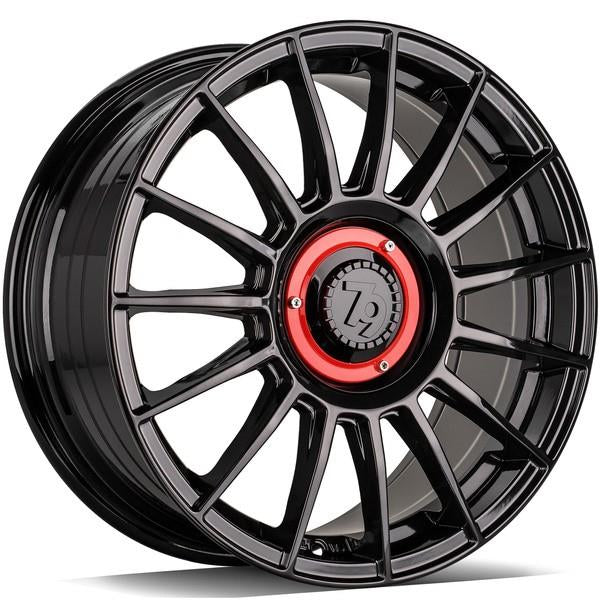 SCF-2 Black Glossy 7,5x17 5/100/112 ET40 CB66.6 60°