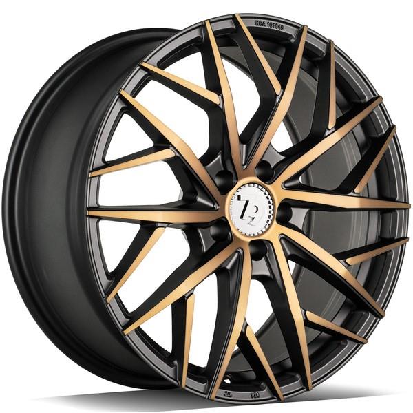 SSF-1 Black Glossy Gold Front 8x18 5/112 ET30 CB66.6 60°