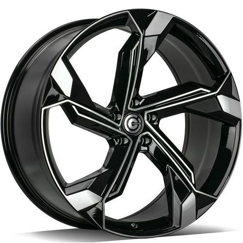SUPERSTAR Black Front Polished 10x23 5/112 ET15 CB66.5 60°