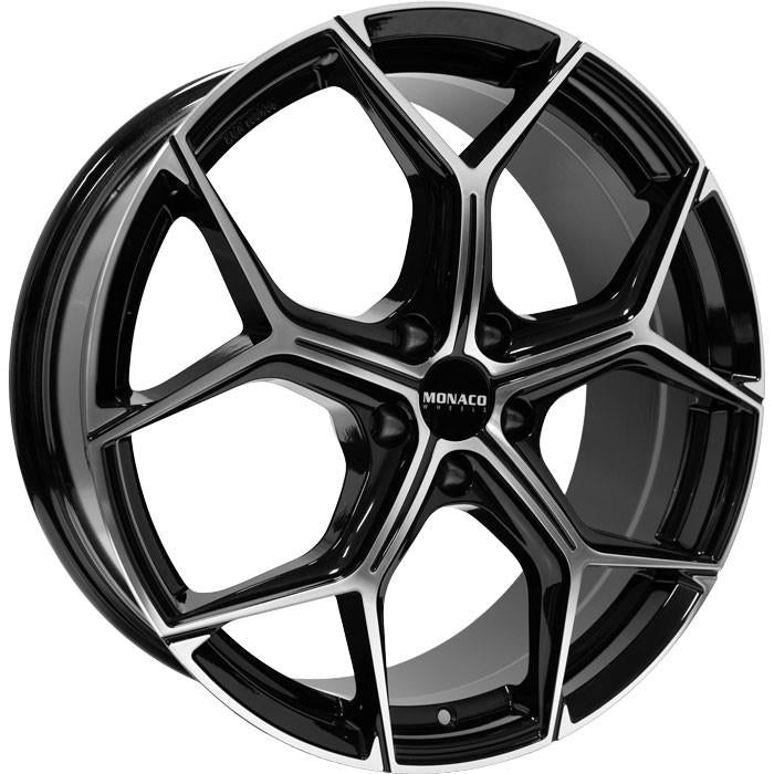 GP16 Black Polished 8x18 5/112 ET39 60°